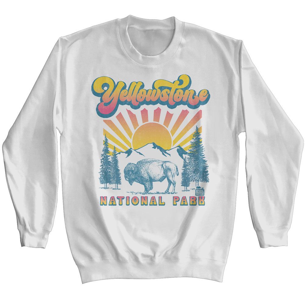 NPCA-Buffalo With Gradient Sun – Crewneck Sweatshirt