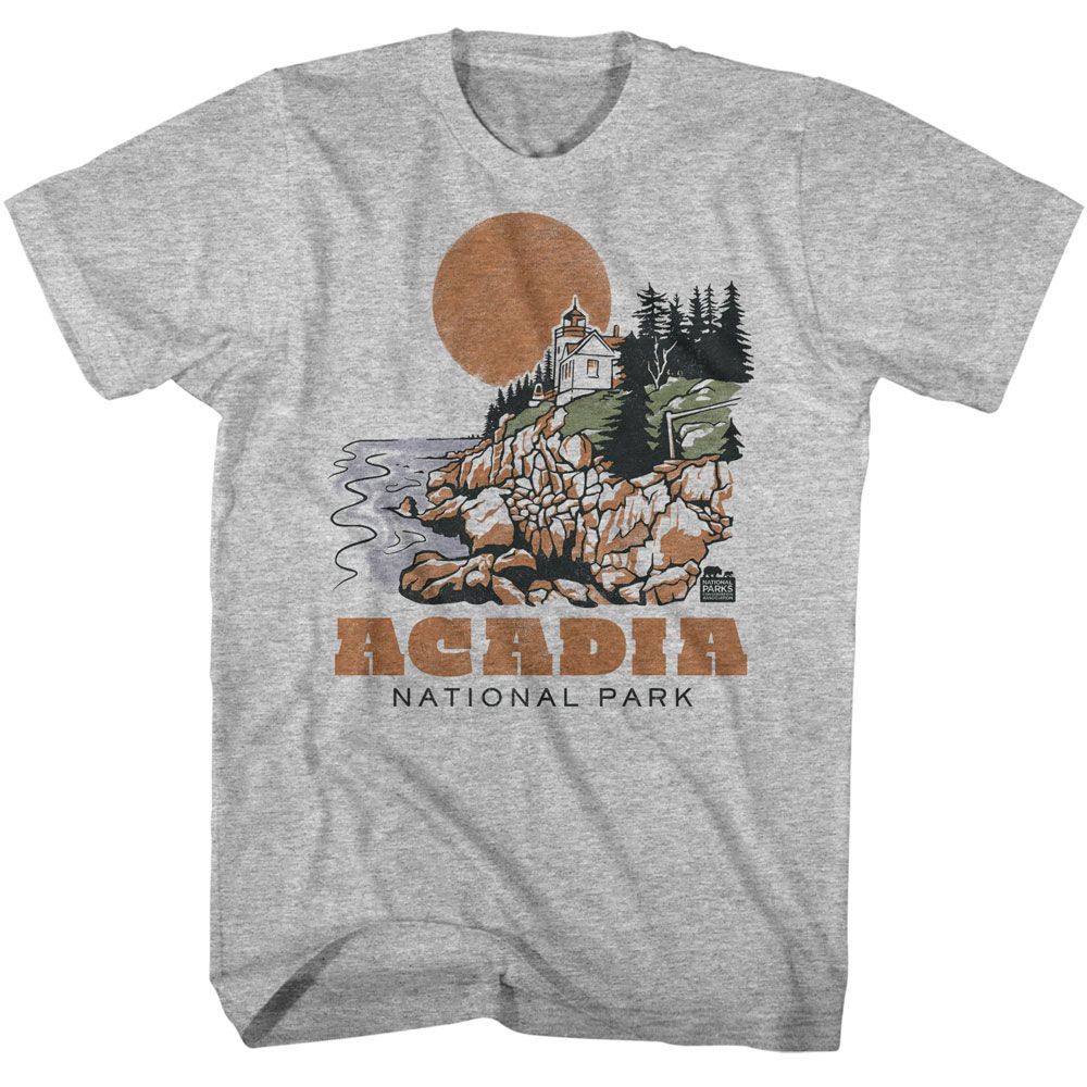 Acadia Drawn Lighthouse – National Parks Tall Shirt