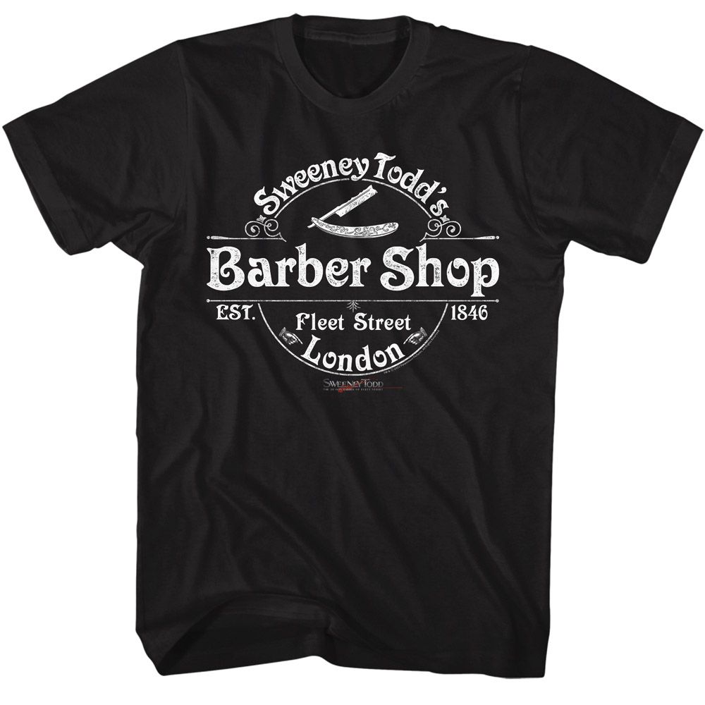 Sweeney Todd Barber Shop Black T-Shirt