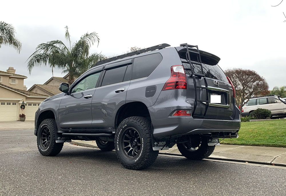 JAOS Front+Rear Mud Guard Splash MudGuard Flap *Black for GX 460