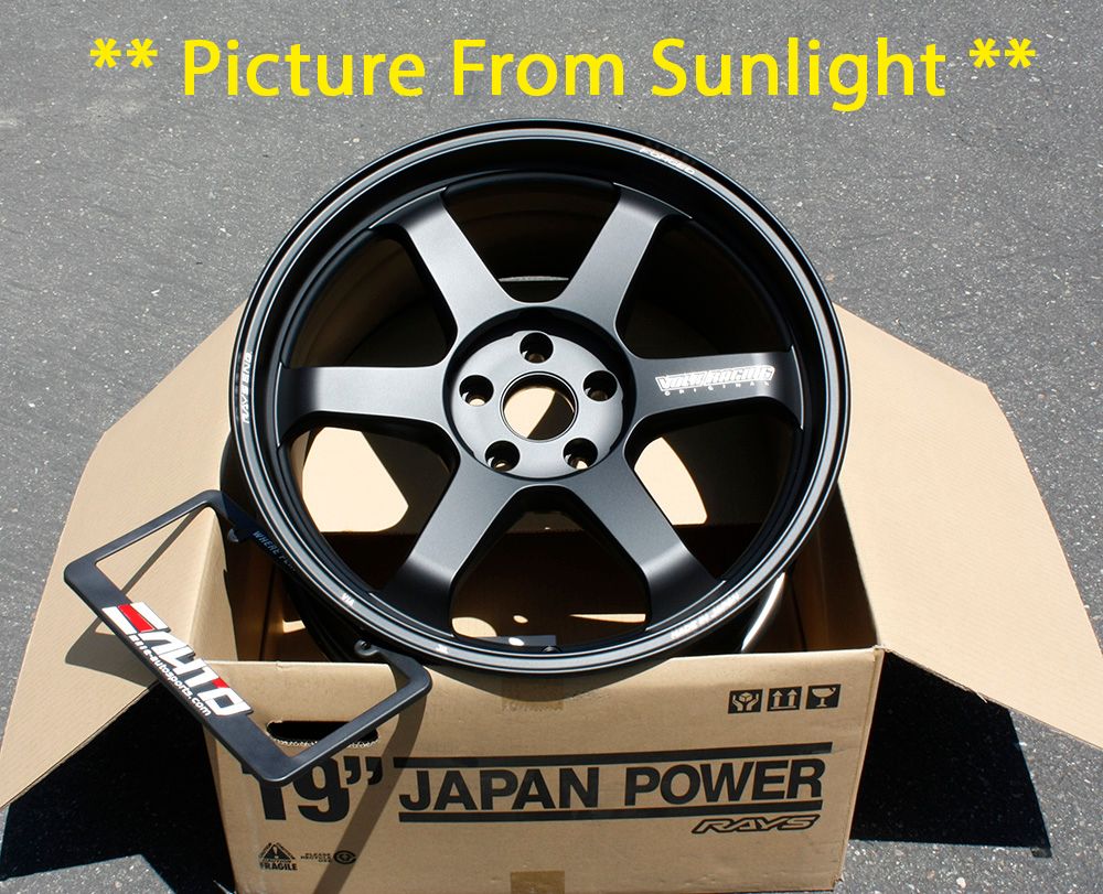 レイズ RAYS TE37 19x9.5J マットブラック 4本セット ホイール レイズ ボルクレーシング TE37 サーガ S-plus Black Shadow LTD