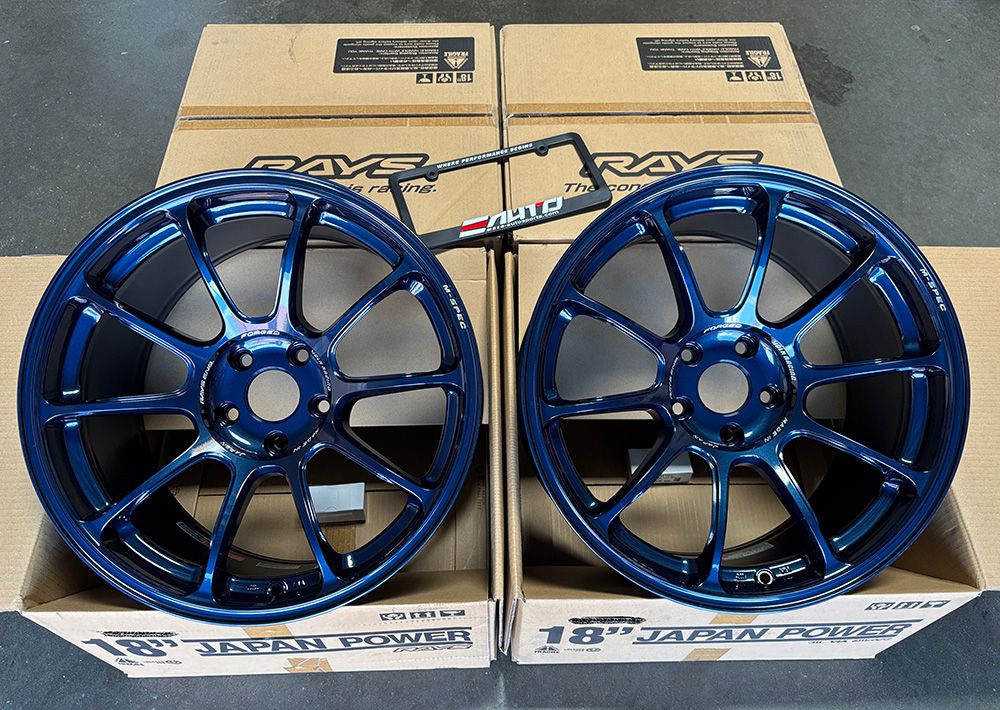 Rays ZE40 Mag Blue Wheel 18x9.5 +21 5x114 for GTR R32 R33 R34