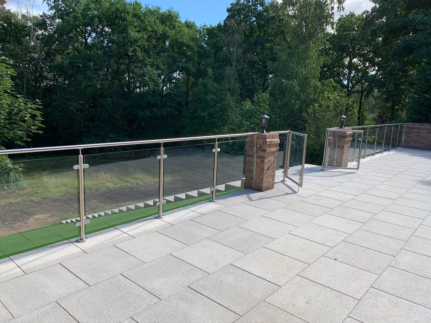Glass balustrade with gates