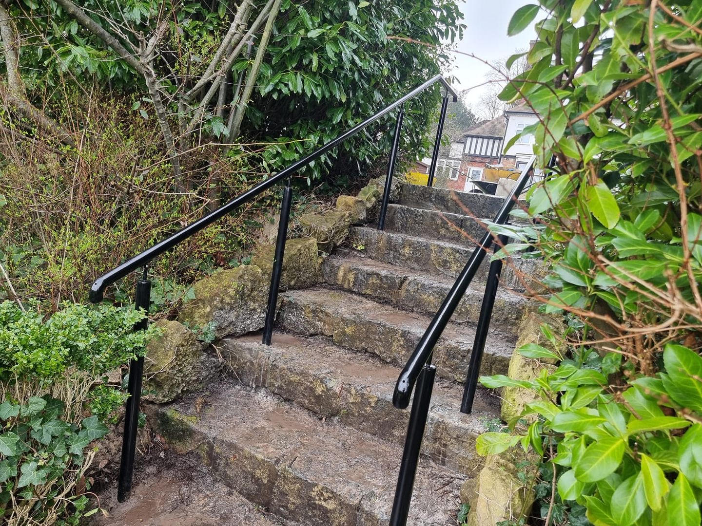 Galvanised and Powdercoated handrails