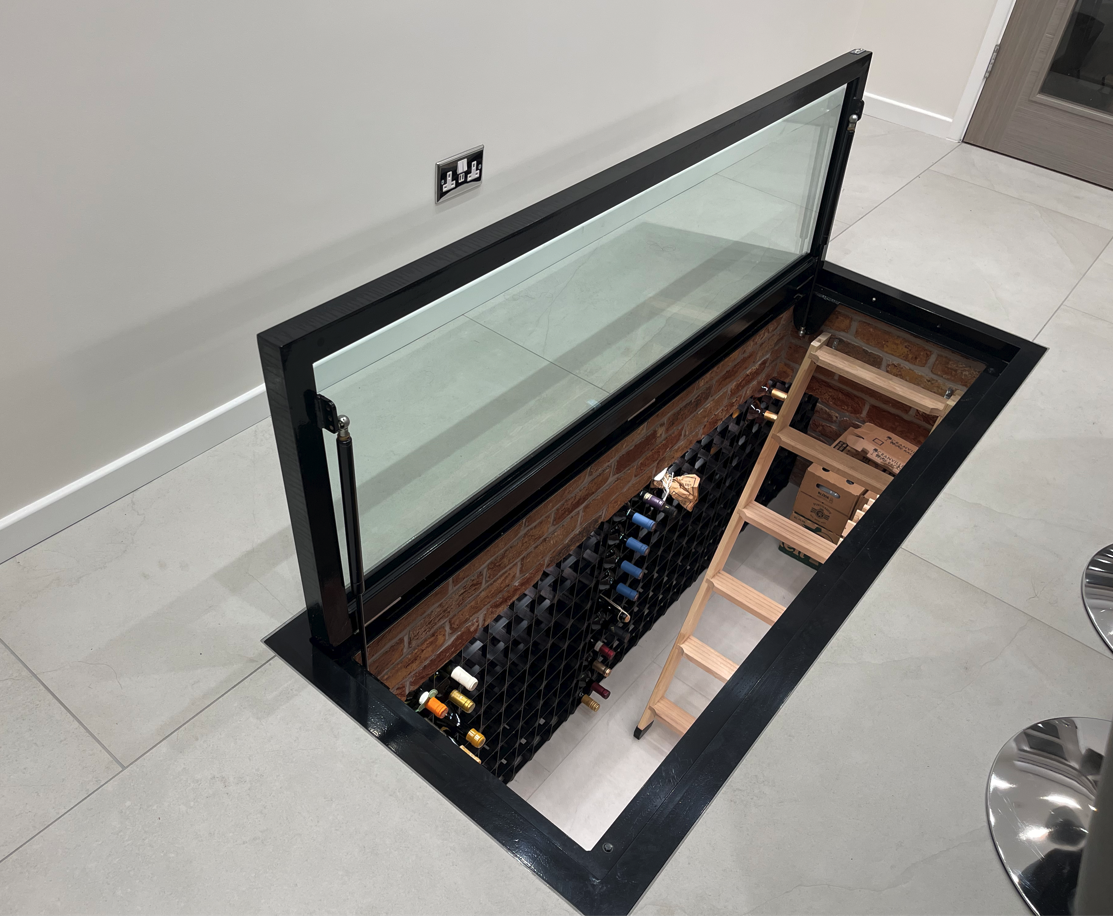 basement-glass-door-wine-cellar-london