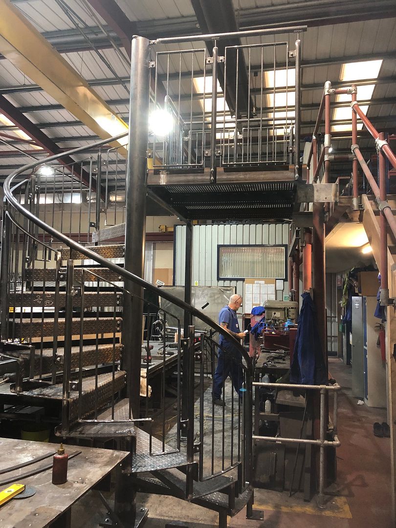 Trial build steel staircase