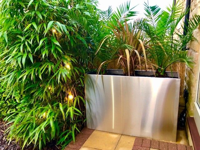 bespoke stainless steel planter box