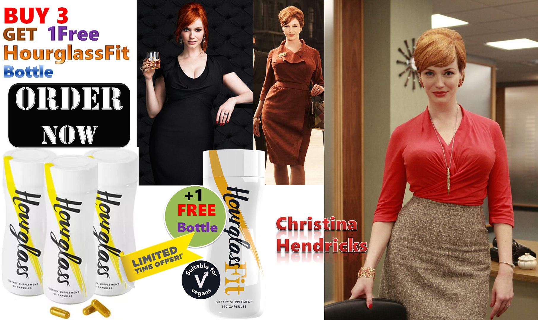 Four_Bottles_HourglassFit_FatBurner_Christina_Hendricks