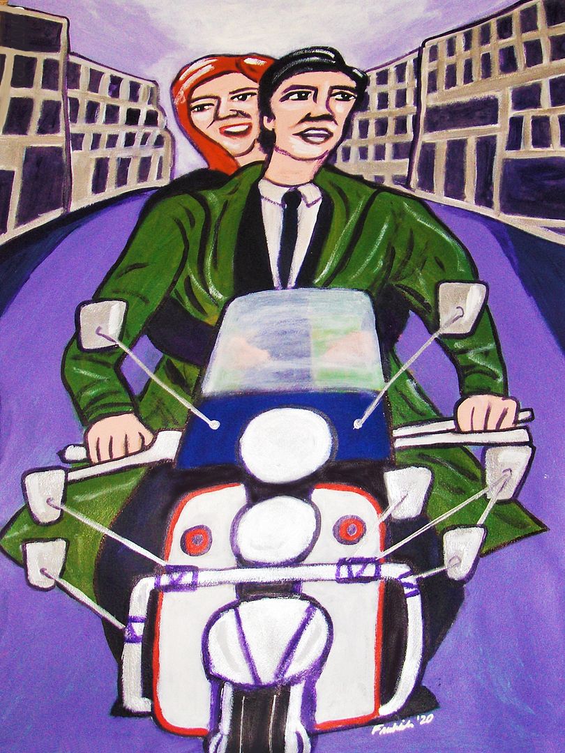 Quadrophenia Painting The Who Pete Townshend Daltrey Lambretta Scooter Mod Vespa Ebay