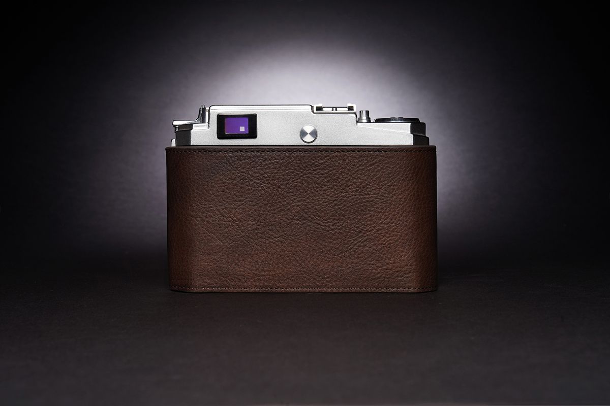 Amazon.com : Handmade Genuine Real Leather Half Camera Case