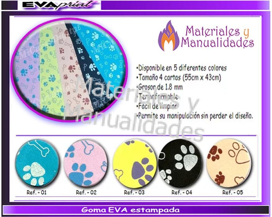 Goma eva Foamy Print Hueso y huellas de perro Mascotas Foamy