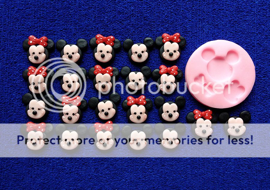 Molde Silicona Cara Ratón Mickey y Minnie Mouse Animados Disney 