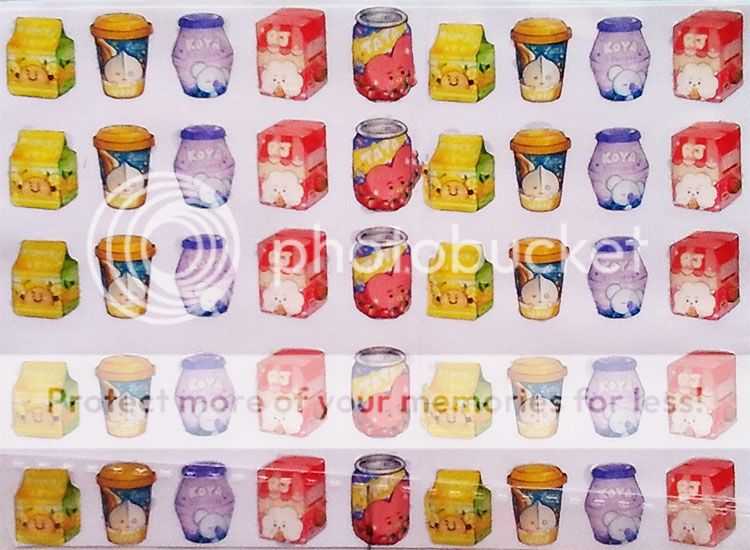 Sticker adhesivo pines cajas y latas botella Aplique por 10pz