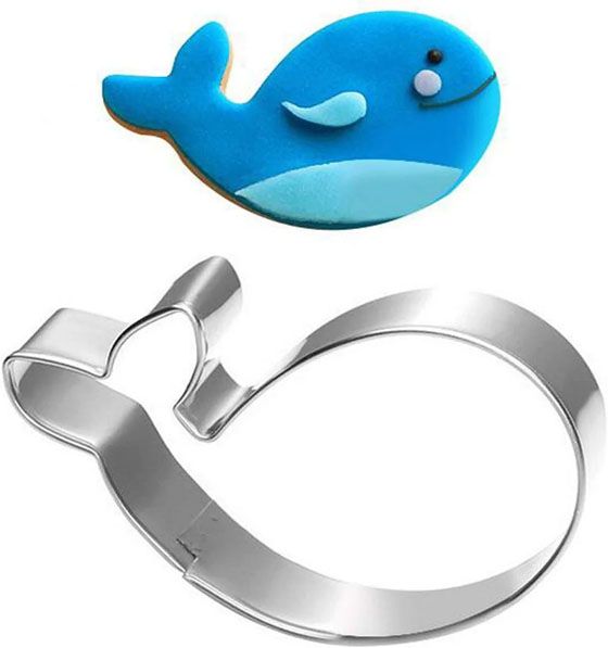 Cortador de ballena para galletas pasteles fondant y tortas 3pz