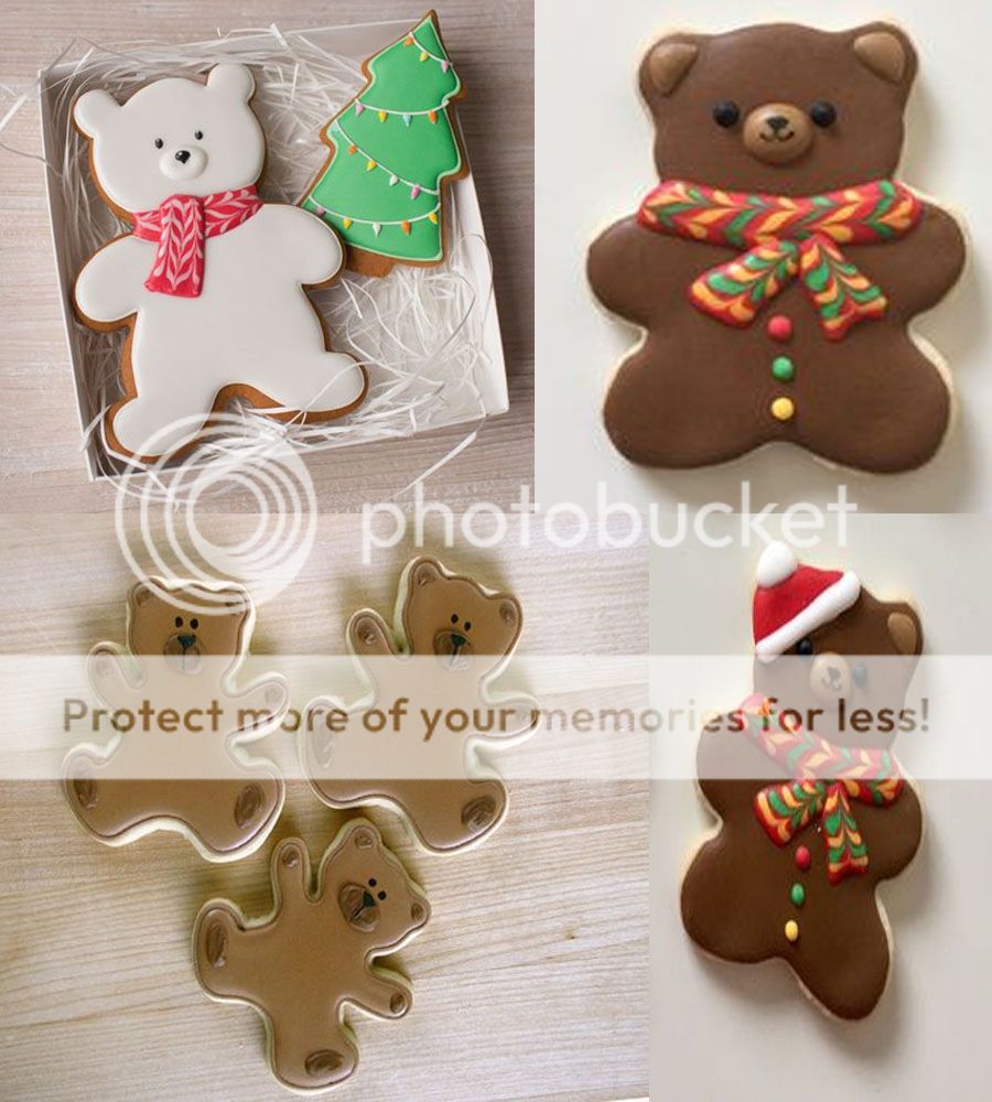 Cortador de gallestas osos de peluche para galletas navidad