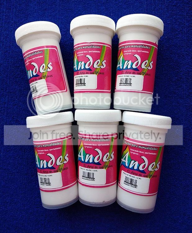 Pasta de relieve 120ml para porcelanicrón relieve para manualidades