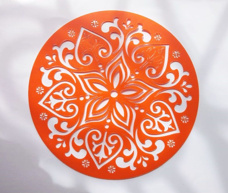 Mandala o flor stencil para manualidades estarcido y screen