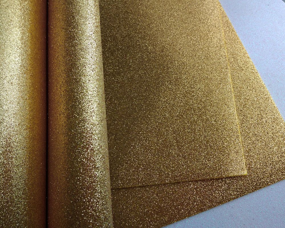 Lámina De Foamy Glitter o Escarchado Dorado Oscuro Para Fantasía
