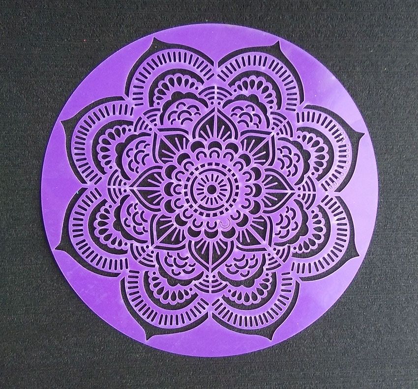 Vinilo stencil Mandala plantilla para arte decorar y estarcido