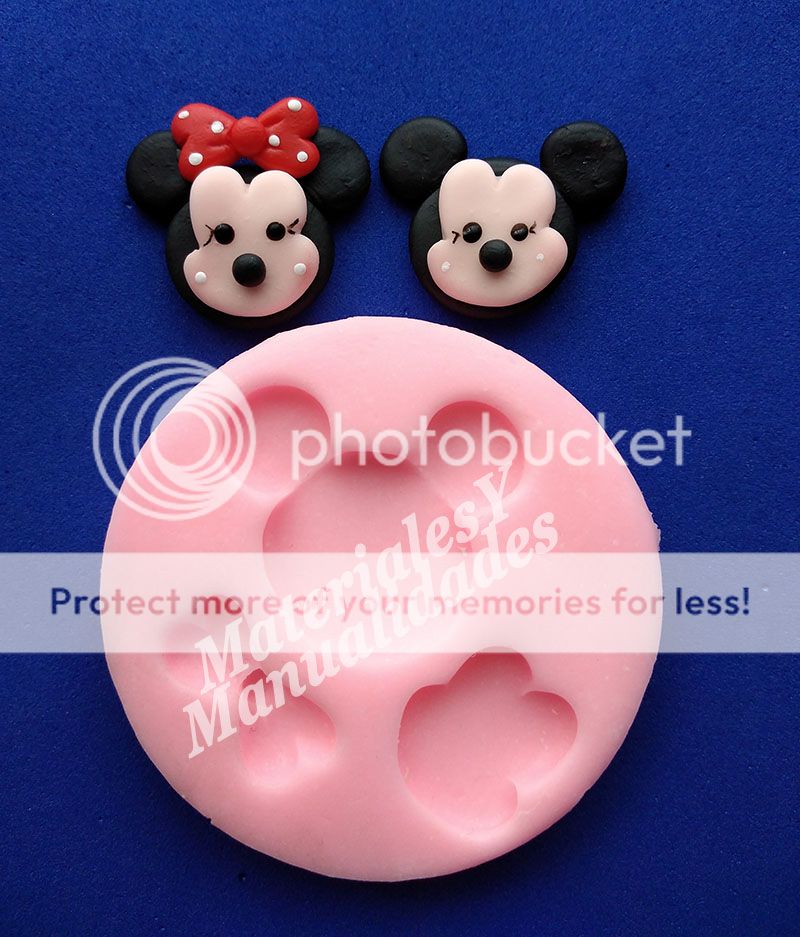 Molde Silicona Cara Ratón Mickey y Minnie Mouse Animados Disney 