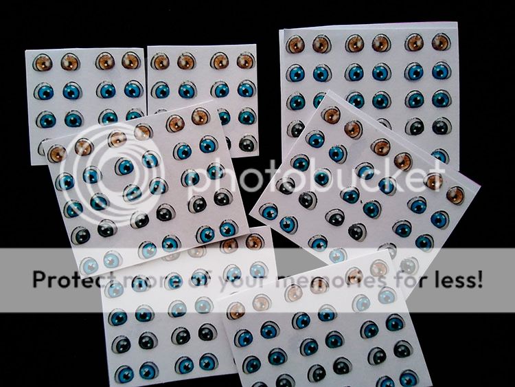 Moldes de ojos adhesivos 3d para llaveros muñecas porcelanicrón