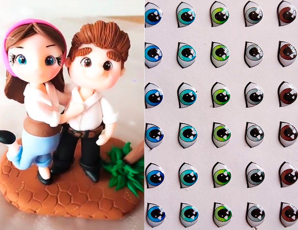 Ojos adhesivos para manualidades