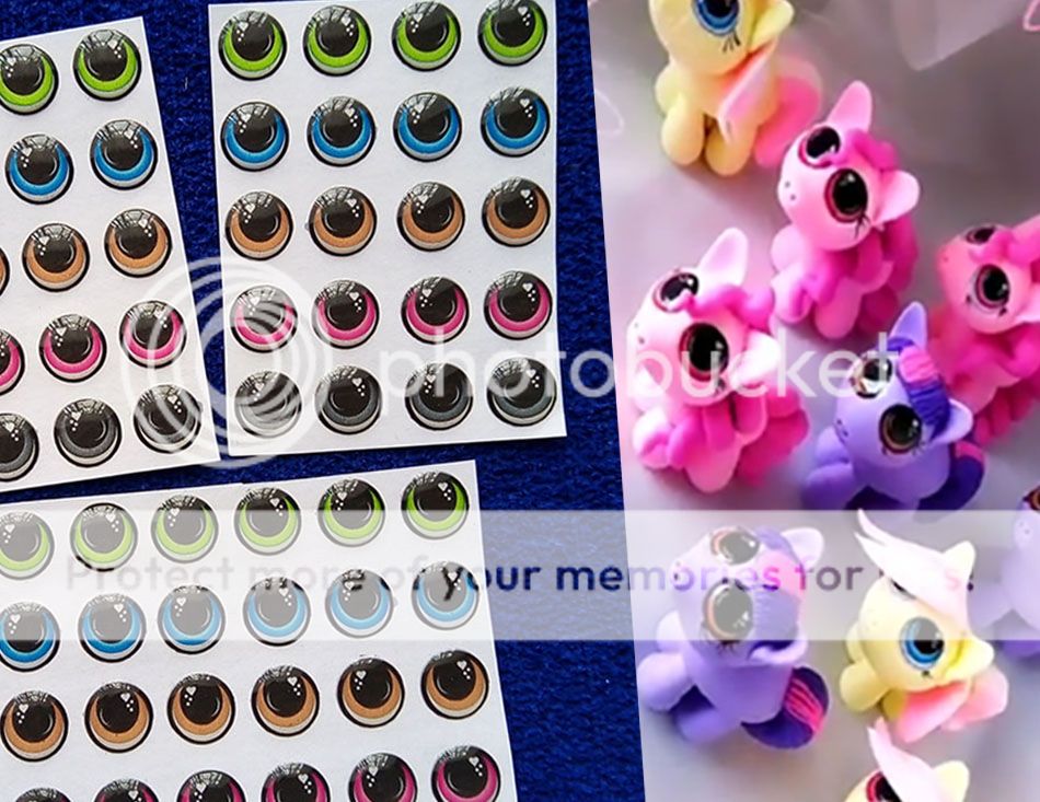 Moldes de ojos adhesivos 3d para llaveros muñecas porcelanicrón