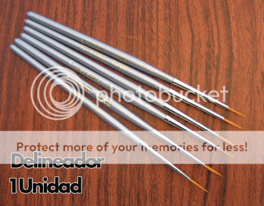 Pincel ligner 20/0 delineador liner Profesional para arte y manualidad