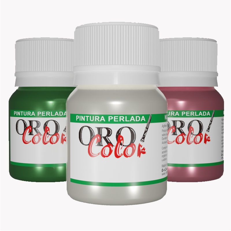 Pintura Perlada 30ml Por 24 Colores Auto- Sellante Con Acabado Nacarado O Satinado