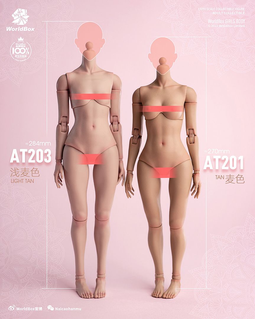 accessory - NEW PRODUCT: Worldbox AT203 1/6 Scale Female figure body (2 skin tones) - Page 2 Worldbox_AT203_1