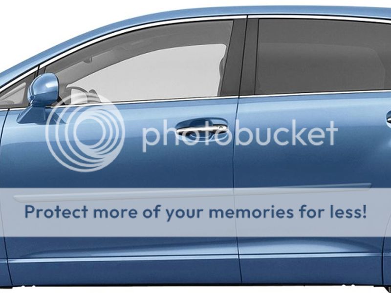 2009 - 2015 Toyota Venza Painted Body Side Moldings