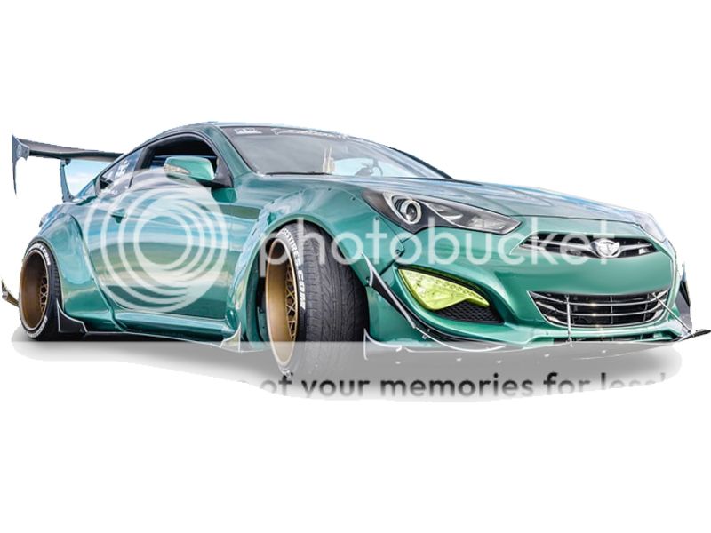 2010-2016 Hyundai Genesis Coupe 2dr Duraflex Circuit 75 MM Fender Flare Kit