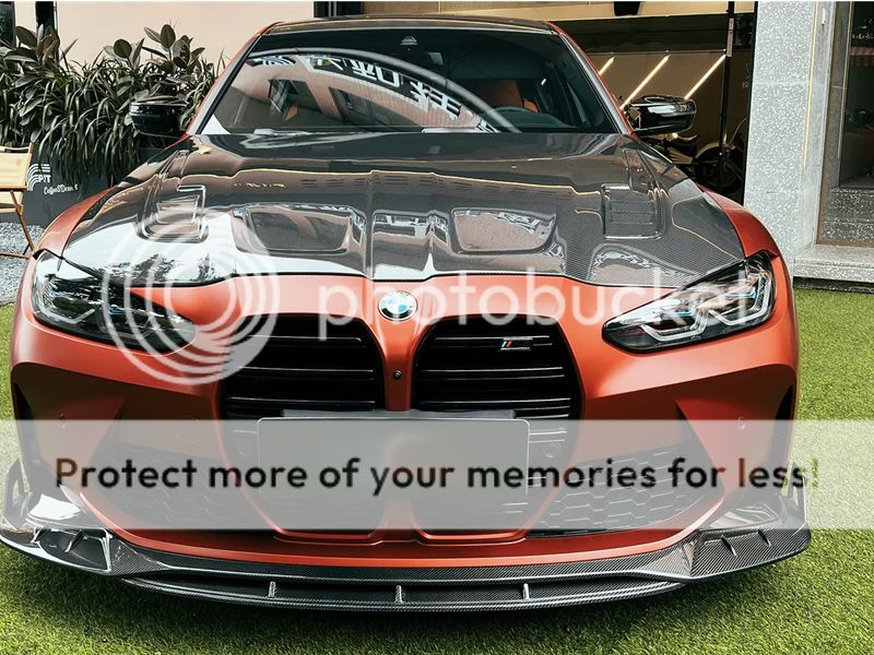 2021 2022 2023 BMW M3 G80 M4 G82 BKSSII Style Carbon Fiber Hood