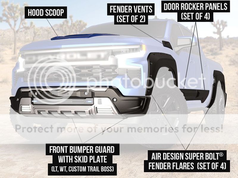 2022-2023 CHEVY Silverado 1500 Crew Cab Short Box RST LT Trail Boss, LTZ High Country model