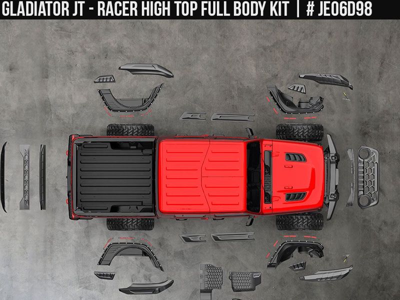 2023 Jeep Gladiator Racer High Top Full Body Kit