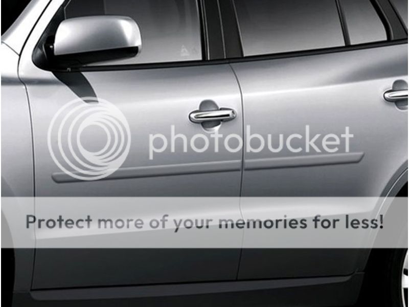 HYUNDAI SANTA FE PAINTED BODY SIDE MOLDING 2007 - 2012