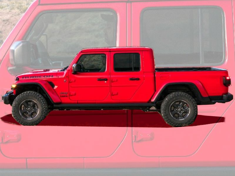 JEEP GLADIATOR PAINTED BODY SIDE MOLDING 2020-2022