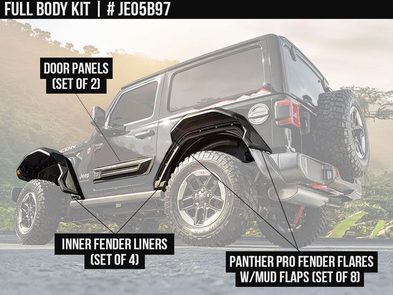 Jeep CUSTOMIZE 2DR PANTHER PRO FULL BODY KIT