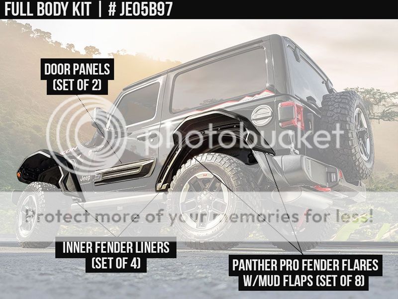 Jeep CUSTOMIZE 2DR PANTHER PRO FULL BODY KIT