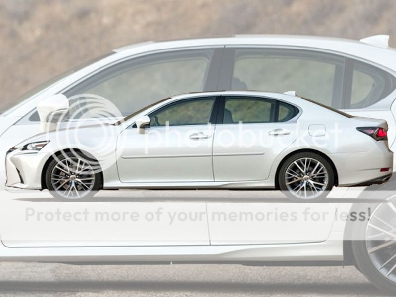 LEXUS GS PAINTED BODY SIDE MOLDING 2013-2021