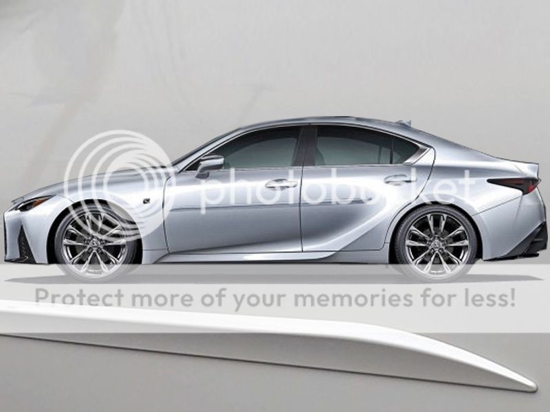 LEXUS IS PAINTED BODY SIDE MOLDING 2021-2023