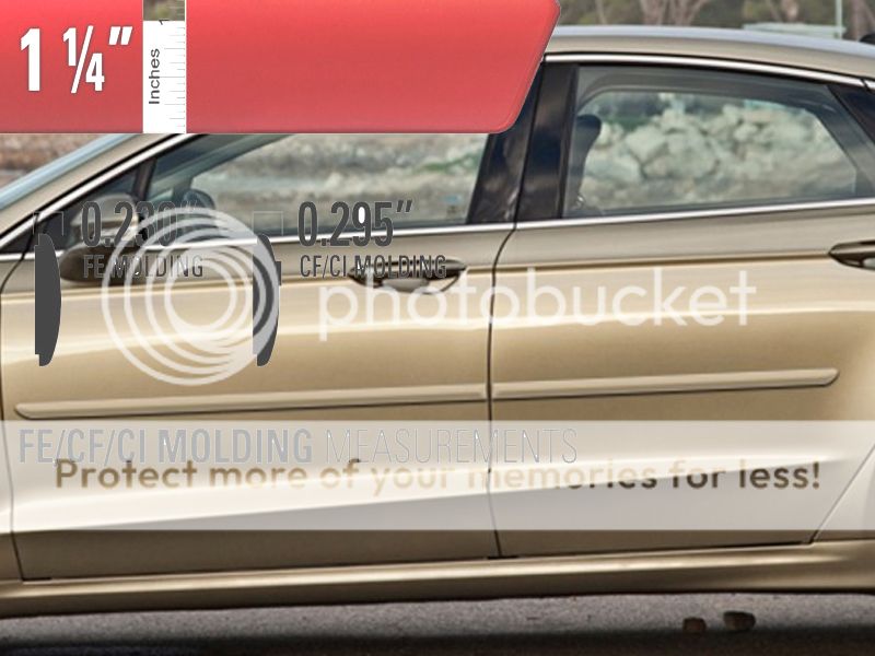 LINCOLN MKZ PAINTED BODY SIDE MOLDING 2013-2020