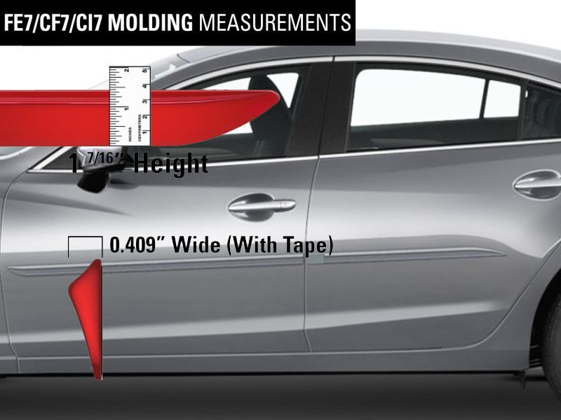 MAZDA 6 PAINTED BODY SIDE MOLDING 2014-2021 1 copy