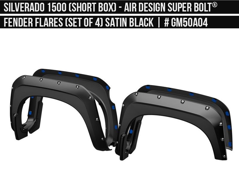 Silverado 1500 Fender Flares 2022-2023