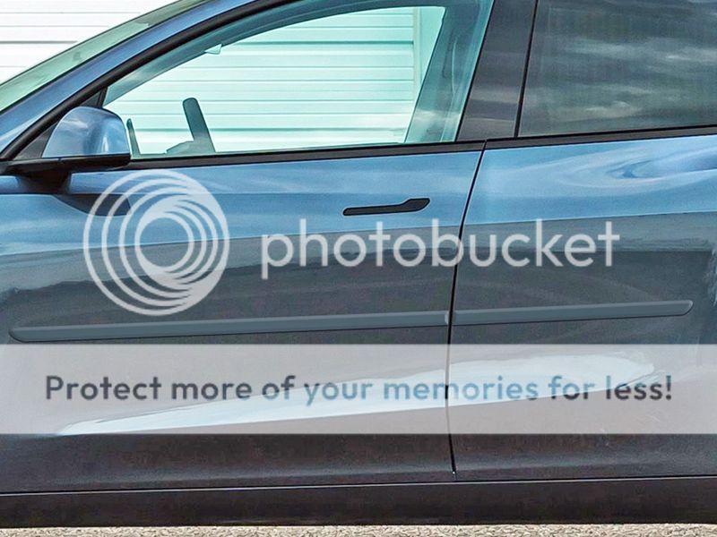 Tesla Model Y Painted Body Side Molding 2020 -2023