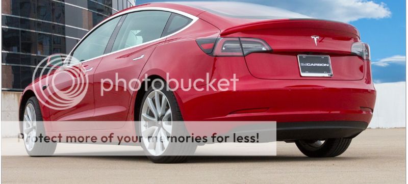 2017-2019 Tesla Model 3 Rear Spoiler