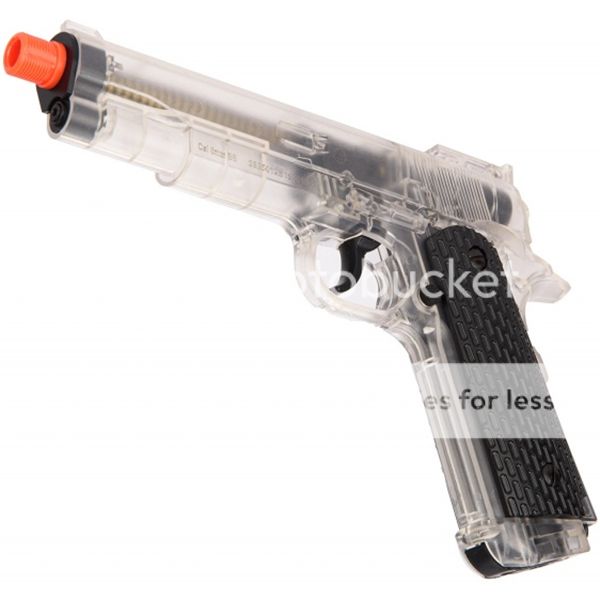 Купить Пистолет Wellfire CO2 Airsoft Gun 500 FPS CLEAR BODY M1911 CO2 ...