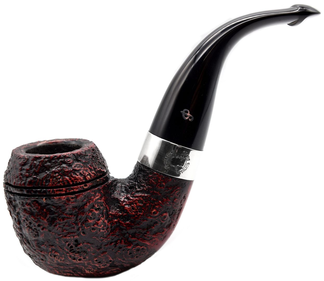 Peterson Sherlock Holmes Baskerville 9mm Filter Sandblast Silver
