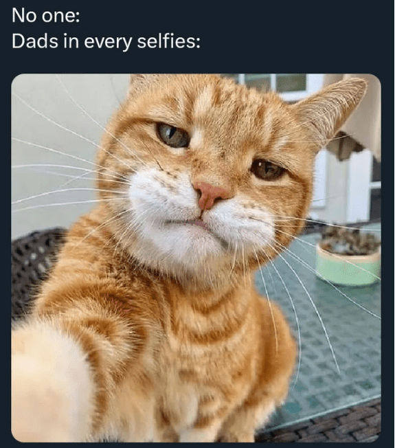 dads in selfies