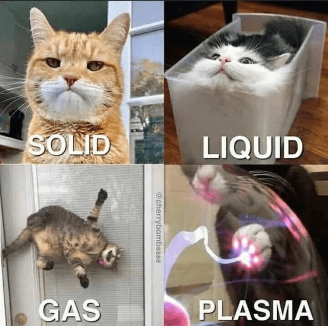 solid-gas-liquid-plasma